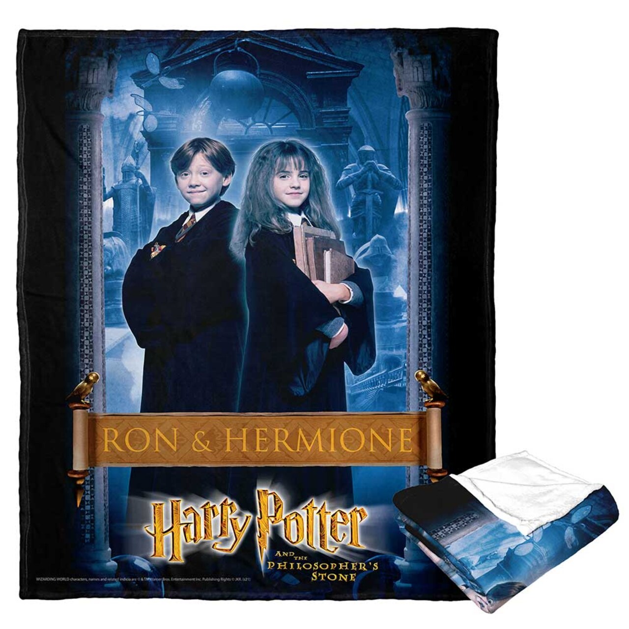 Warner Brothers Harry Potter Philosopher’s Stone Silk Touch Throw Blanket